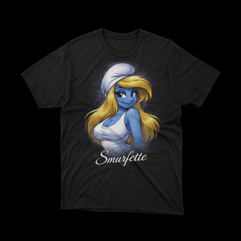 T-shirt the smurfs - smurfette - i puffi