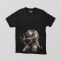 t-rex con maglietta Iron Maiden