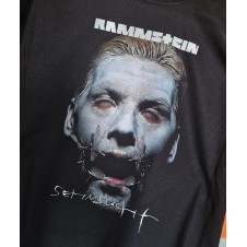 T-shirt nera Rammstein set in sucht